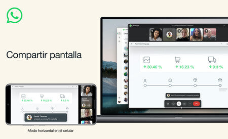 WhatsApp ahora permite compartir pantalla en una videollamada: ya no necesitas Google Meet o Zoom para hacerlo